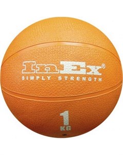 Мяч набивной Medicine Ball 1 кг IN RMB1 Оранжевый Inex
