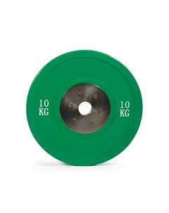 Диск соревновательный D50 мм 10 кг зеленый 2187 Stecter