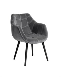 Обеденный стул с подлокотниками серый 60x86x65 см Nordal