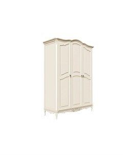 Шкаф 3 двери с патиной белый 162 0x66 0x223 0 см La neige