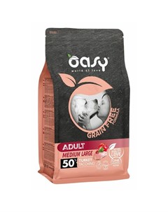 Dry Grain Free Medium Large Breed Professional сухой корм для взрослых собак средних и крупных пород Oasy