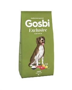 Сухой корм Exclusive для взрослых собак средних пород с ягненком 3 кг Gosbi