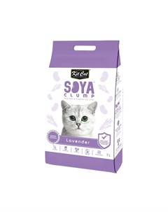 SoyaClump Soybean Litter Lavender соевый биоразлагаемый комкующийся наполнитель с ароматом лаванды 7 Kit cat