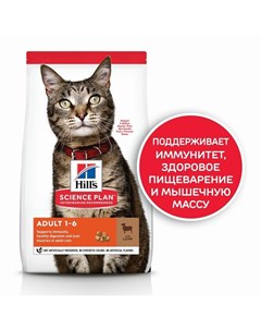 Science Plan Cat Lamb сухой корм для кошек для поддержания жизненной энергии и иммунитета с ягненком Hill`s