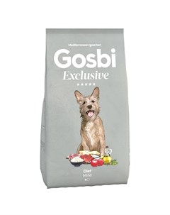 Сухой корм Exclusive для взрослых собак мелких пород склонных к избыточному весу с курицей 500 г Gosbi