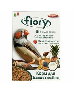 Exotics сухой корм для экзотических птиц 400 г Fiory