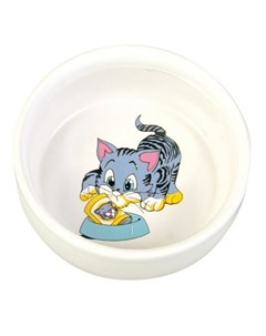 Миска для кошек керамическая 300 мл Ф11 см Trixie