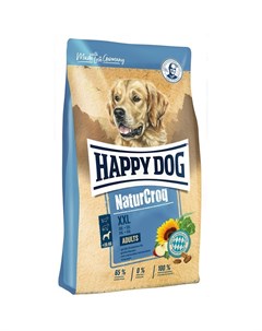 Premium NaturCroq XXL полнорационный сухой корм для собак крупных и гигантских пород с птицей 15 кг Happy dog