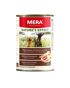 Narures Effect Nassfutter консервы для собак говядина с яблоками морковью и картофелем 0 400 кг Mera