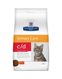 Prescription Diet Cat c d Stress Urinary Care сухой диетический корм для кошек при профилактике цист Hill`s