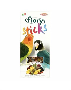 Палочки для средних попугаев Sticks с фруктами 2 х 60 г Fiory