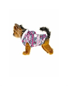 Куртка велюровая Санта для собак размер 4 33х52х32 см Happy puppy