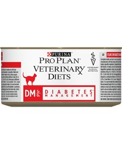 Veterinary Diets Cat DM Diabetes Managemen влажный диетический корм для кошек при диабете паштет с г Pro plan