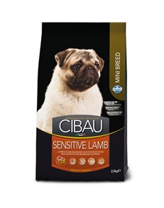 Cibau Sensitive сухой корм для взрослых собак мелких пород с чувствительным пищеварением с ягненком Farmina