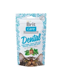 Care лакомство для кошек Dental для очистки зубов 50 г Brit*