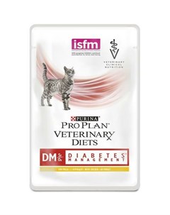 Влажный корм Veterinary Diets DM St Ox для взрослых кошек при диабете с курицей 10x85 г 850 г Pro plan