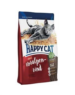 Сухой корм Fit Well Adult для кошек с альпийской говядиной Happy cat
