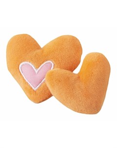 Yotz Plush игрушка для кошек два плюшевых сердечка с ароматом мяты оранжевая Rogz