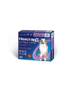 НексгарД Спектра L жевательная таблетка от клещей гельминтов и блох для собак весом от 15 до 30 кг Frontline