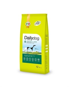Сухой корм dailydog adult medium breed для взрослых собак средних пород с курицей и рисом 12 кг Dailydog