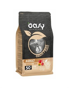Dry Dog Grain Free Adult Small сухой беззерновой корм для взрослых собак мелких пород с ягненком 800 Oasy