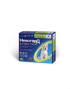 НексгарД Спектра M жевательная таблетка от клещей гельминтов и блох для собак весом от 7 5 до 15 кг Frontline