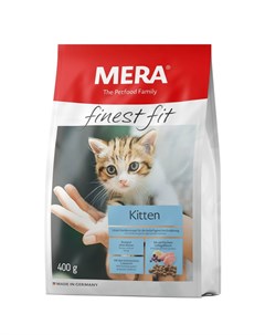 Finest Fit Kitten полнорационный сухой корм для котят с 2 месяцев до 1 года с курицей 400 г Mera