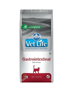Vet Life Cat Gastrointestinal ветеринарный диетический сухой корм для взрослых кошек с воспалительны Farmina