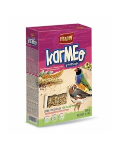 Karmeo Premium сухой корм для зебровых амадин и экзотических птиц полнорационный 500 г Vitapol