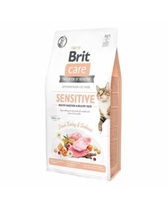 Сухой корм Care Cat GF Sensitive Healthy Digestion Delicate Taste для кошек любого возраста с чувств Brit*