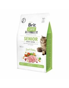 Сухой корм Care Cat GF Senior Weight Control для кошек старше 7 лет и контроля веса 400 г Brit*
