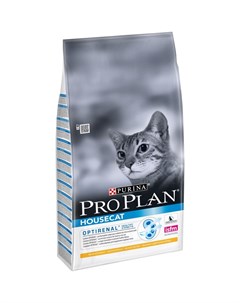 Сухой корм Pro Plan Adult Housecat для взрослых кошек проживающих в помещении с курицей 10 кг Purina pro plan