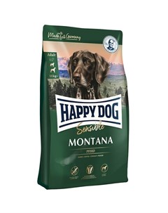 Supreme Sensible Mоntana полнорационный сухой корм для собак средних и крупных пород при пищевой алл Happy dog