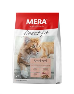 Finest Fit Sterilized полнорационный сухой корм для стерилизованных кошек с курицей 400 г Mera