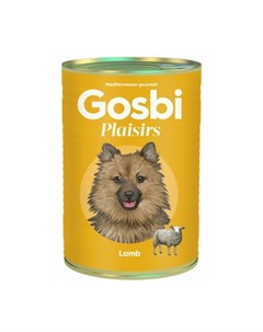 Влажный корм Plaisirs для взрослых собак с ягненком 400 г Gosbi