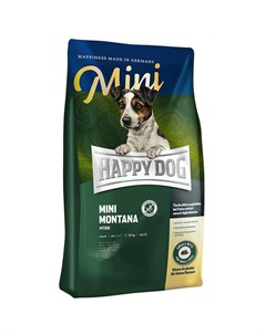 Сухой корм Supreme Sensible Mini Mоntana для взрослых собак мелких пород при пищевой аллергии и чувс Happy dog