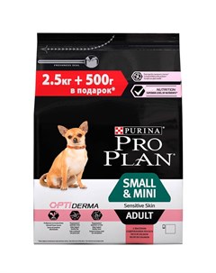 Сухой корм Pro Plan Adult Small Mini Sensitive Skin для собак мелких пород с чувствительной кожей с  Purina pro plan