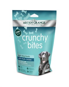 Лакомство Crunchy Bites низкокалорийное для собак с курицей 225 г Arden grange