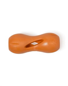 Zogoflex игрушка для собак гантеля под лакомства Qwizl L 17 x 7 см оранжевая West paw