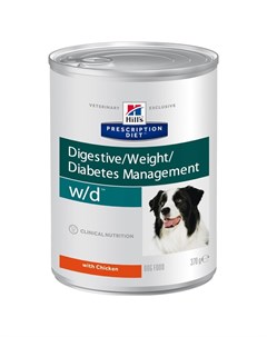 Prescription Diet Dog w d Diabetes Management влажный диетический корм для собак при сахарном диабет Hill`s