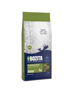 Flavour Plus сухой корм для собак с нормальным уровнем активности с олениной 12 кг Bozita