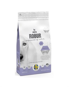 Robur Sensitive Single Protein сухой корм для взрослых собак всех пород с ягненком 950 г Bozita