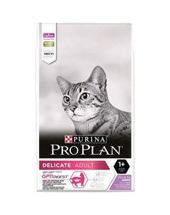 Delicate сухой корм для кошек с чувствительным пищеварением с высоким содержанием индейки Pro plan