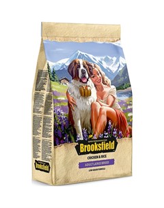 Сухой корм Adult Dog Large Breed для взрослых собак крупных пород с курицей и рисом 3 кг Brooksfield
