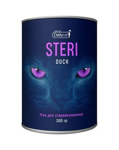Сухой корм Unique line Steri для стерилизованных кошек с уткой 300 г Dailycat