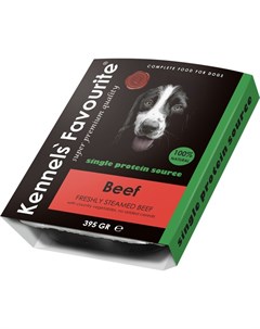 Влажный корм Kennels Favourite 100 Beef для собак всех пород с говядиной 395 г Kennels` favourite