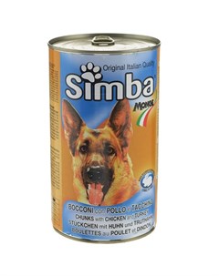Dog консервы для собак кусочки курица с индейкой 1 2 кг х 12 Simba