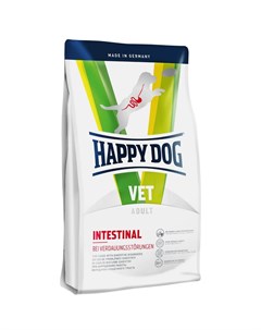 Сухой диетический корм Intestinal для взрослых собак с чувствительным пищеварением Happy dog