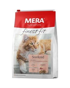 Finest Fit Sterilized полнорационный сухой корм для стерилизованных кошек с курицей Mera