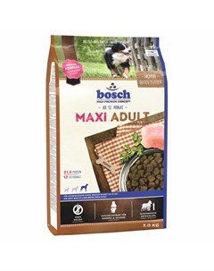 Сухой корм Adult Maxi для взрослых собак крупных пород с мясом домашней птицы 3 кг Bosch